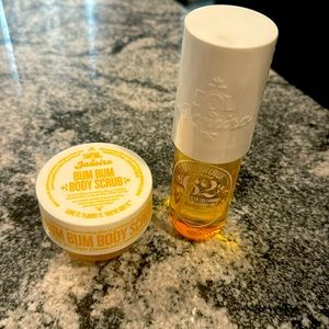 New Sol De Janeiro Bum Bum Body Scrub 2.65oz & Brazilian crush 62 spray 3oz
